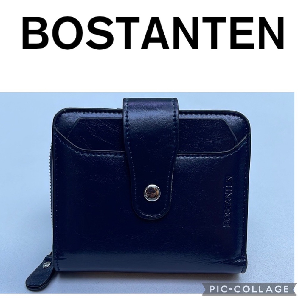 Bostanten Blue Navy Zip Wallet